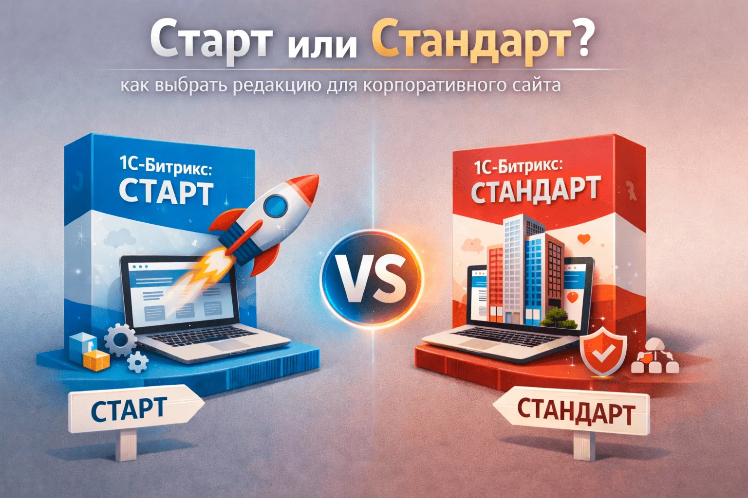 Старт или Стандарт: как выбрать редакцию для корпоративного сайта в Великом Новгороде